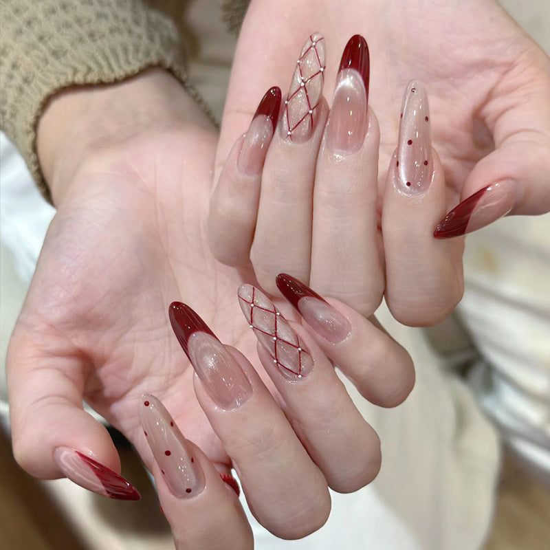 Sweet Girl Wearing Fake Nails